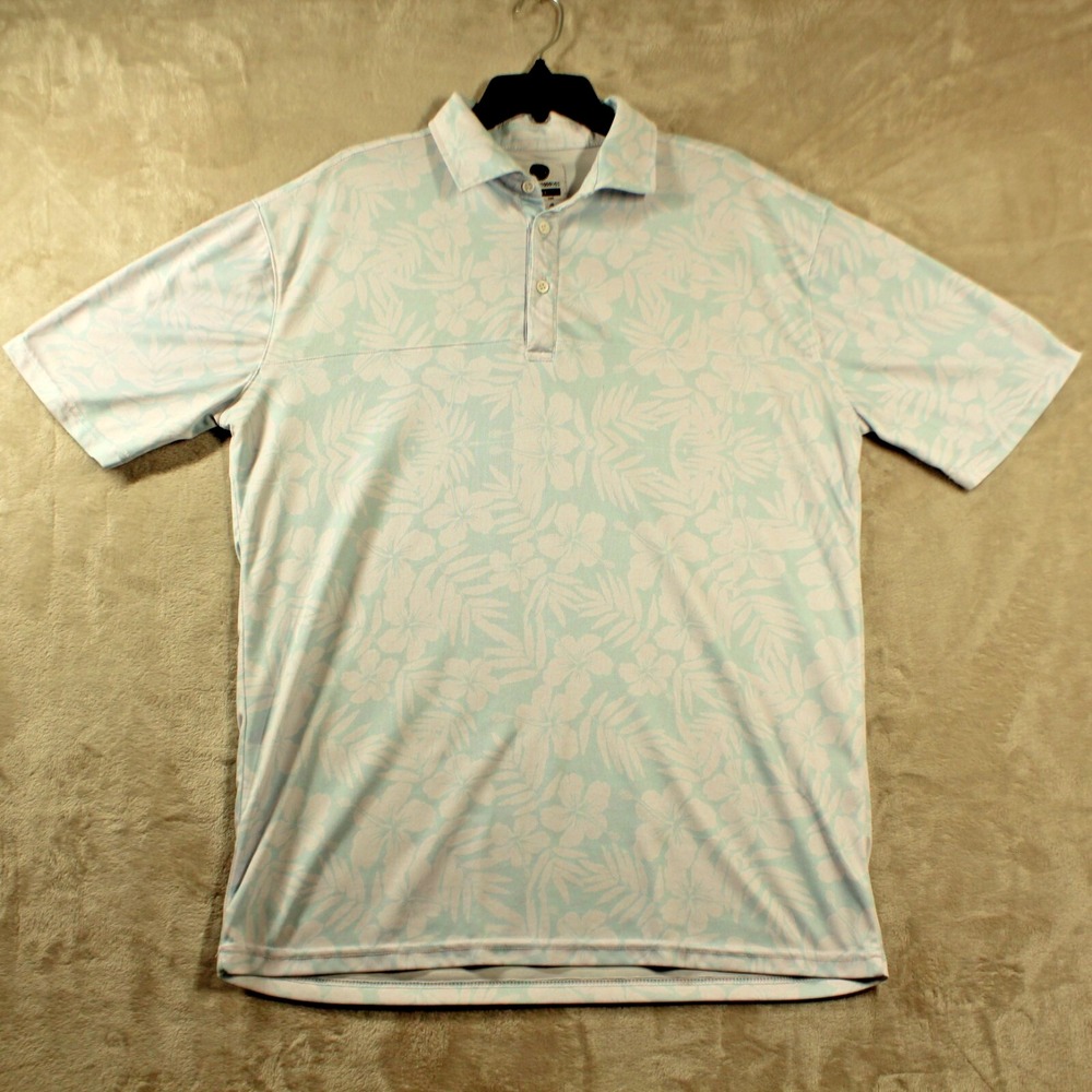 Aiden Ross Mens Floral Polo Golf Sz XXL Look Good Feel Good Play Good